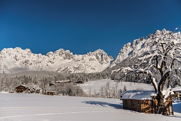 Winterlandschaft mit Wilder Kaiser